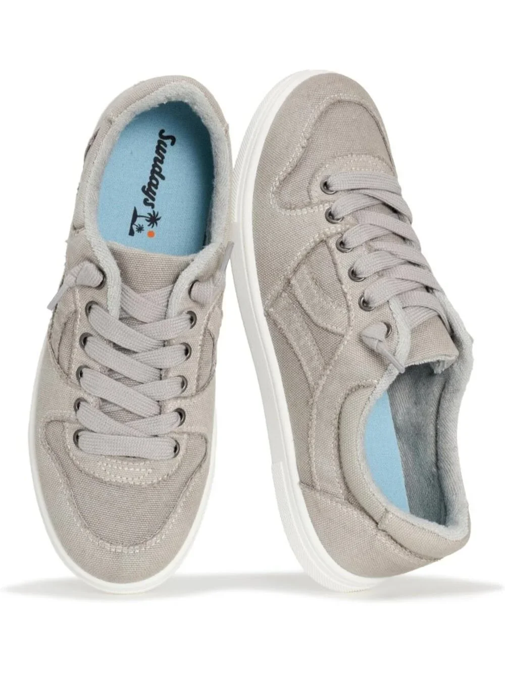 Women's Grey Comfortable Memory Foam Insole Non Slip and Lightweight Sneakers